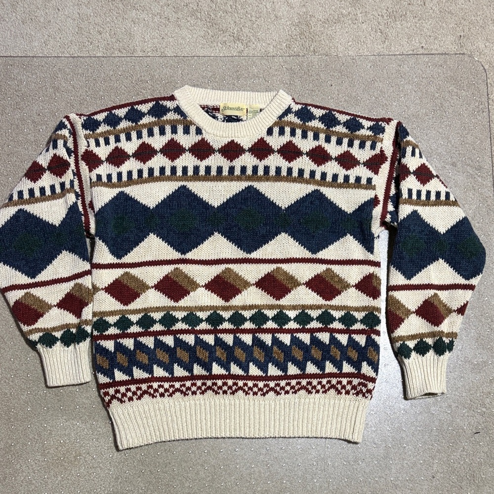 St John’s Bay Geometric Men’s XL Sweater
